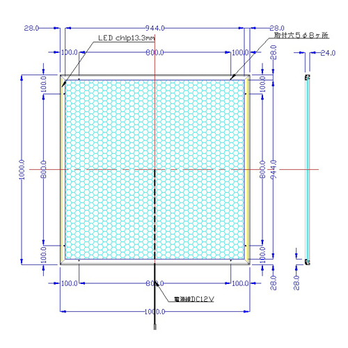 LEDCgpl 1000~1000-SFR28 [1000x1000-L2113-SFR28]