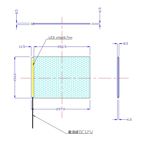 LEDライトシート/LS8型/LEDライトシートA4-LS8型