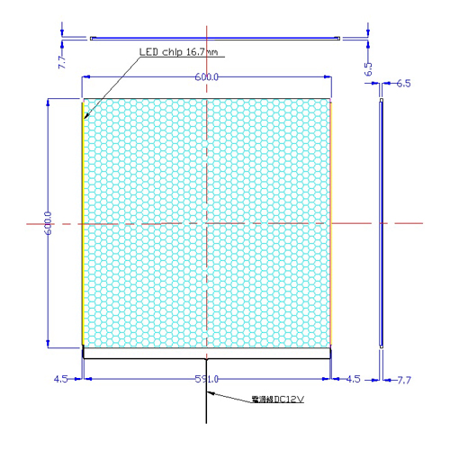 電源装置/LEDライトシート600x600-U9型